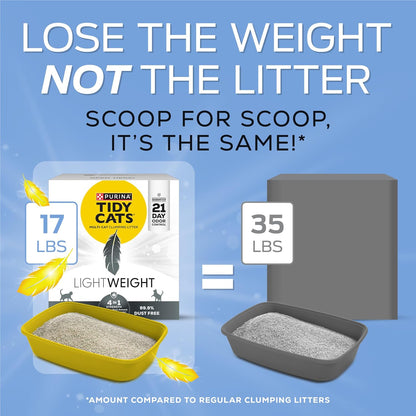 Purina  Lightweight 4-In-1 Strength Clumping Cat Litter